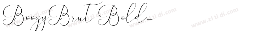 BoogyBrut Bold字体转换